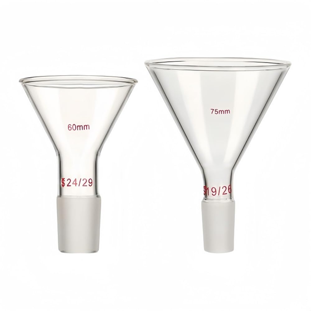 Attrezzature e forniture di laboratorio Imbuto triangolare da laboratorio in vetro borosilicato 3. con bocca standard, OD50mm/14#-OD150mm/40#