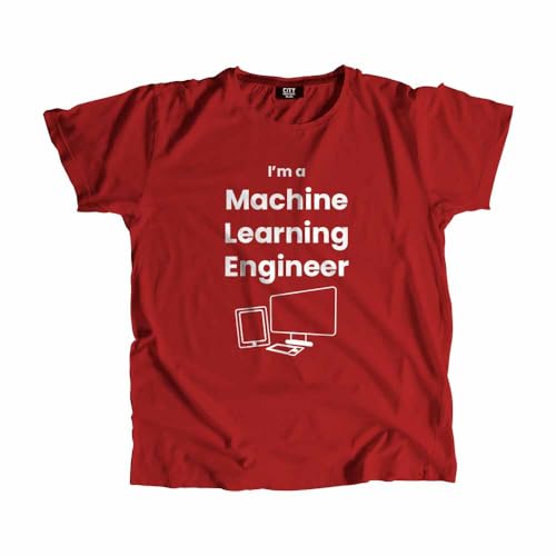 T-shirt Machine Learning Engineer rouge pour afficher sa passion de l'informatique
