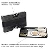 Premium Kreditkartenetui aus Aluminium mit Münzfach und Geldklammer Nano - RFID NFC Schutz - Slim Wallet Kartenetui - Filzschutz gegen Kartenabrieb - Geldbörse Portmonee für Minimalisten (Schwarz) #3
