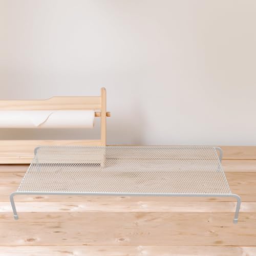 Elevador transparente para computadora portátil con acabado de malla metálica 7