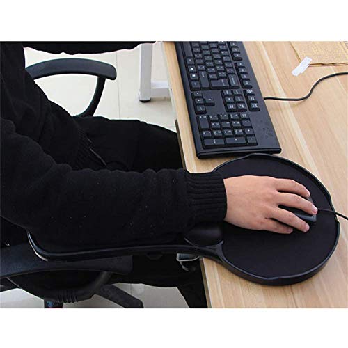 DYYDMM Reposabrazos Ajustable para Computadora, Almohadilla Ergonómica De Brazo De Mouse Reposabrazos De Muñeca, Soporte para Extensor De Teclado Soporte De Giratorio para Mesa, Oficina, Silla