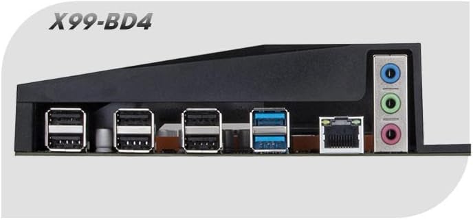 Rear I/O panel of the HUANANZHI X99-BD4 Server Mainboard
