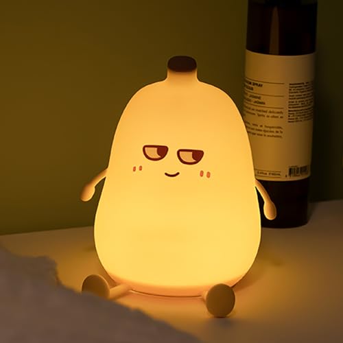 LEDHOLYT Luz noturna para crianças, linda luminária de silicone banana para quarto de bebê e criança