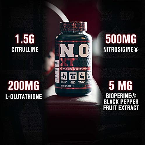 N.O. XT Nitric Oxide Supplement with Nitrosigine L Arginine & L Citrulline for Muscle Growth, Pumps, Vascularity, & Energy - Extra Strength Pre Workout N.O. Booster & Muscle Builder - 90 Veggie Pills - Image 6