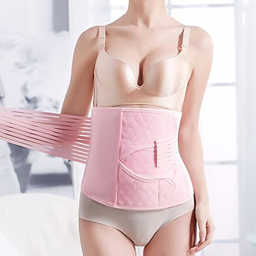 Faja abdominal postparto y recuperacion ajustable M rosa