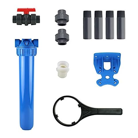 Aquasana EQ-075-20 Whole House Install kit, Blue Cover