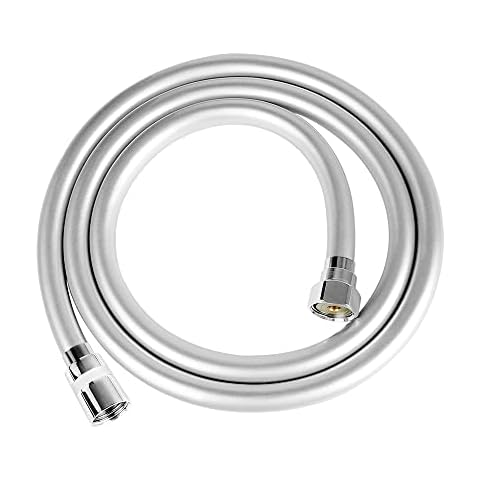 PVC Shower Hose 1.75m(69") -Smooth Shower Hose with Chrome , Universal Replacement,Flexible and Leakproof Cover