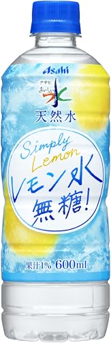 タイムセール商品6 - おいしい水 天然水 レモン水 無糖 600ml×24本[アサヒ飲料]