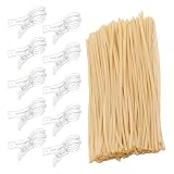 Clip ad per palloncini – 8,99 x 2,54 cm legami trasparenti per cornice di ghirlanda, clip a molla robuste per | Per esterni in giardino, festa di compleanno, sconto diplomi foto piscina