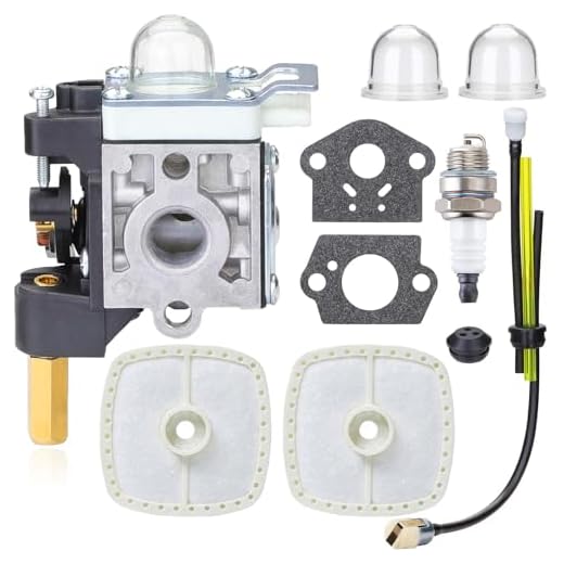 HOODELL SRM-210 GT-200R Carburetor Kit for Echo SRM-230 HC-150 PE-200 PPF-210 PAS-230 Carb Rebuild, with Spark Plug Primer Bulb Air Filter for Weed Eater, String Hedge Trimmer, Edger