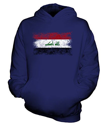 Sweat-shirt à capuche Irak enfant unisexe délavé de Candymix