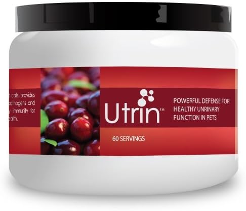 NUSENTIA UTRIN - Urinary Support for Cats & Dogs - Dual-Action Cranberry & D-Mannose - for Natural Bladder Health, Incontinence, and Recurring UTI, 60 Servings