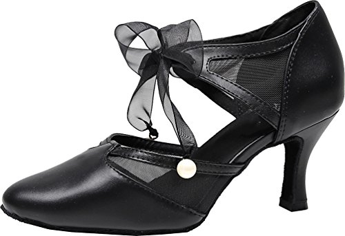 Chaussures danse latine swing pour briller en soirée de bal avec brides et bout pointu