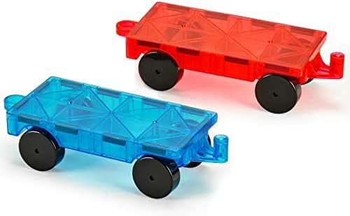 Plastic Cars Set, 2 PCS, Red and Blue