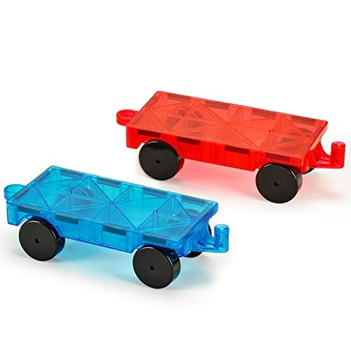 Plastic Cars Set, 2 PCS, Red and Blue