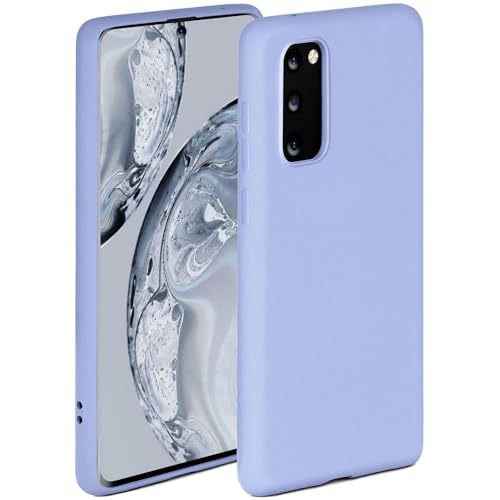 Coque Samsung S20 en silicone mat Oneflow | Protection double couche bleu clair