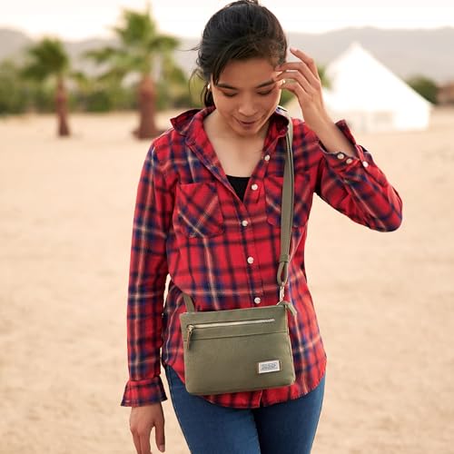 Image of Travelon Women's Anti-Theft Heritage Small Crossbody Cross Body Bag