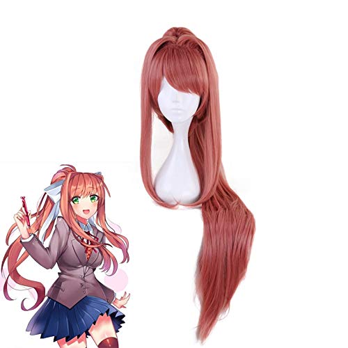 Perruque Monika Doki Doki pour réussir votre cosplay facilement sans abîmer vos cheveux