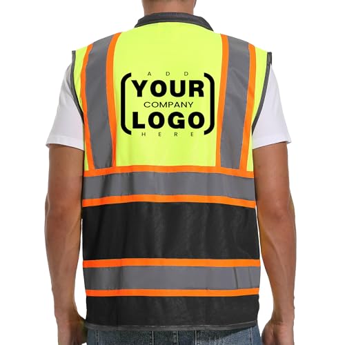Image of ArcRidge Reflective Safety Vest for Men and Women - High Visibility Construction Vest - Dual Tone Reflective Strips