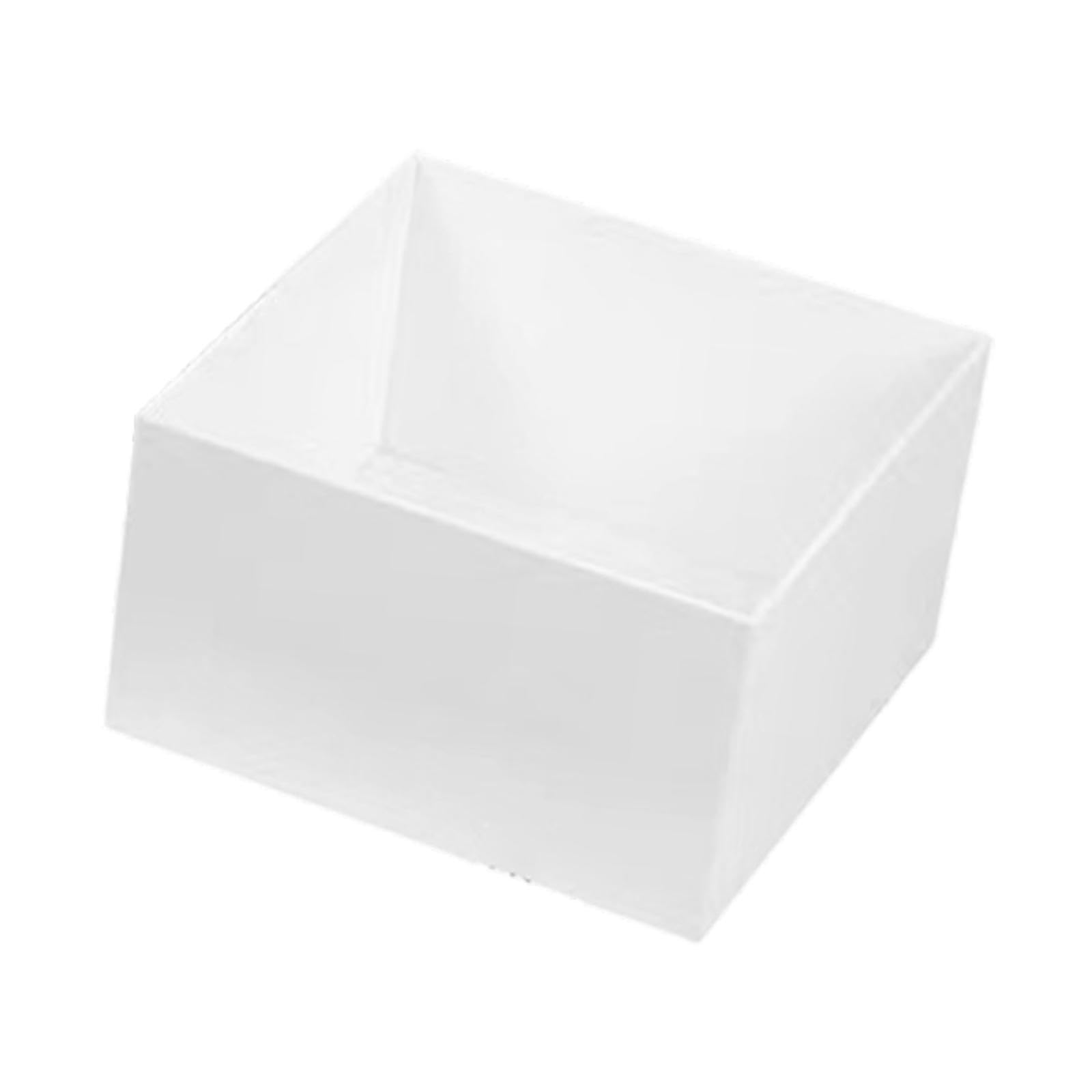 AMSLSIU Buffet Riser Buffet Riser Presentation Stands Adding Stylish Elevation To Food Platters And Dessert Showcases Food For Table Acrylic Display Stand , White , 17.8x17.8x10.2 cm