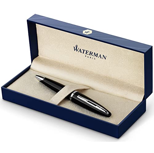 Waterman Kugelschreiber Carène Black Sea Hochglänzend Schwarz mit Palladiumzierteilen