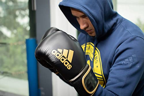 Adidas Boxing Gloves, Training, Sparring, Boxing Bag Workouts, for Men Women, Kids, PU, Strap Provides Wrist Support, Hook - Image 4