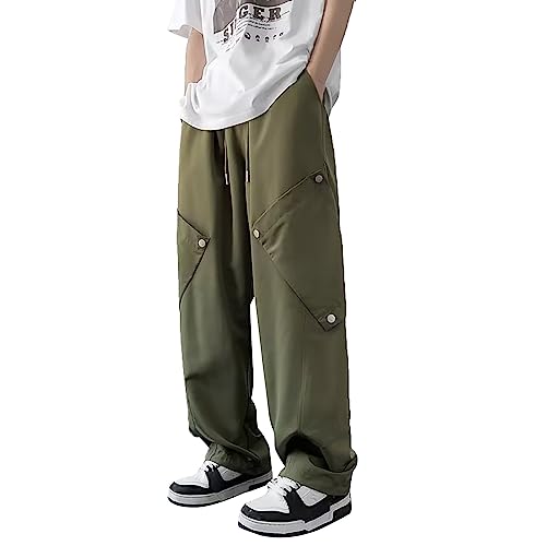 Pantalones de ocio para hombre, informales, pantalones de verano, pantalones de playa, pantalones de chándal para hombre, pantalones de chándal de algodón, pantalones de chándal de pierna recta,