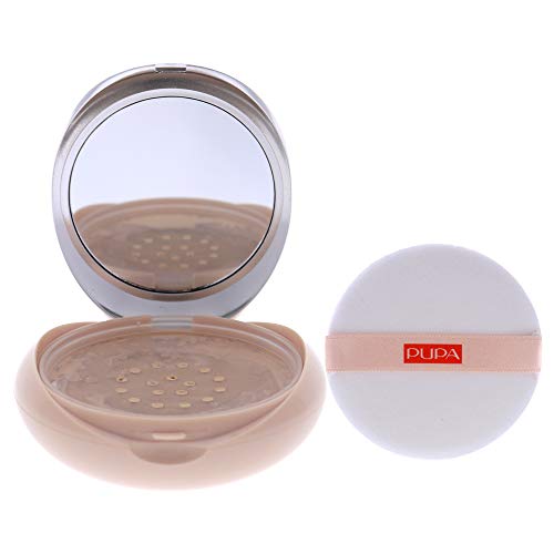 PUPA Milano Like A Doll Loose Powder 001 Light Beige - Soft Powder for Smooth, PHOTOREADY Complexion - Enriched with Hydrating Cottonseed Extract - Blurs FIne Lines and Uneven Texture - 0.32 oz