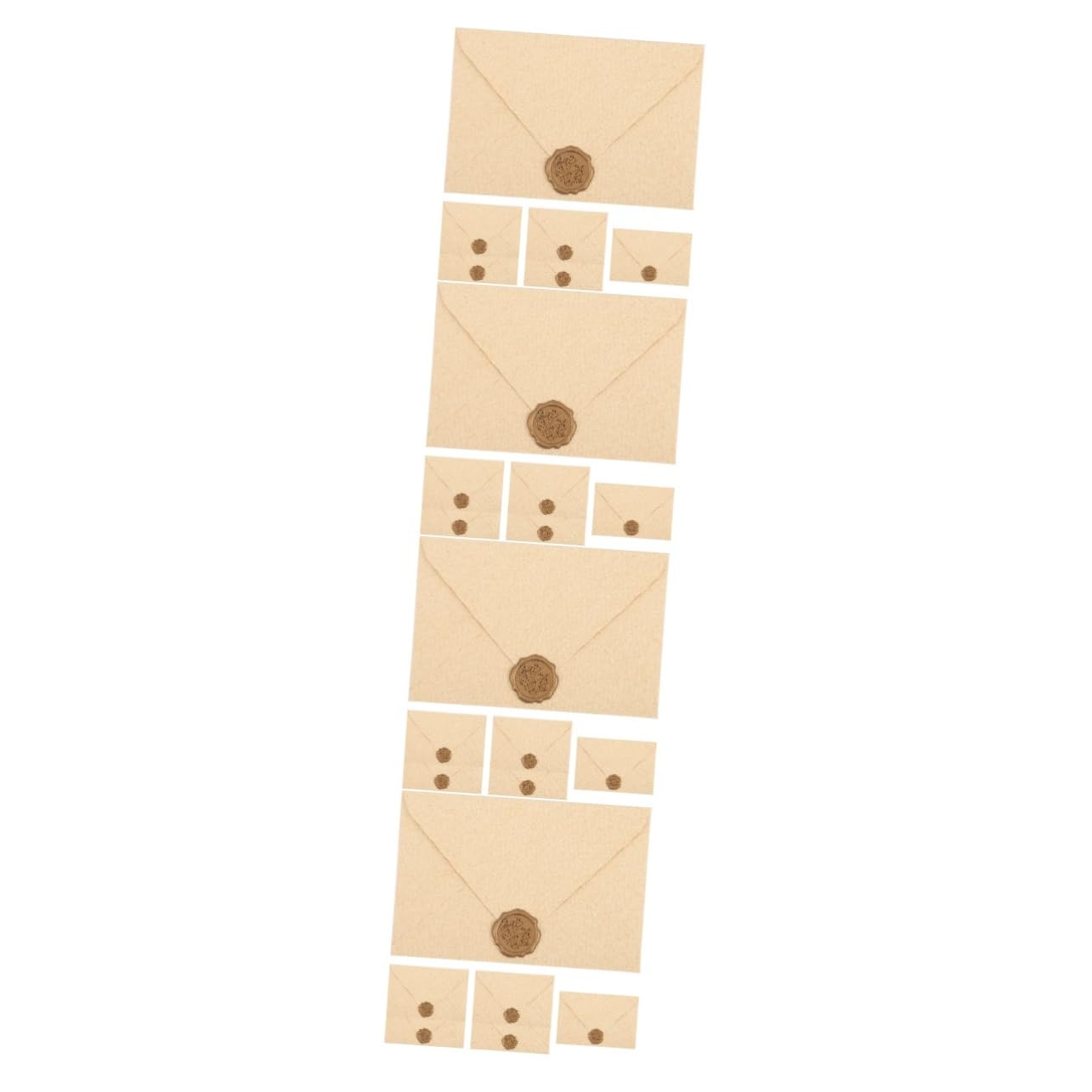 24sets Buste Vintage Kraft Per Matrimonio e Occasioni Speciali Buste Retro Per Inviti Biglietti e Piccole Sorprese Design Elegante e Pratico