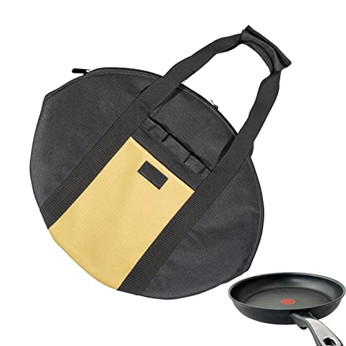 SHRIGM Sac de Rangement pour poêle - Sac à poêle Portable en Fonte - Sac de poêle en Fonte étanche Camping en Plein air Pique-Nique ustensiles de Cuisine Sac de Rangement BBQ Accessoires Fer Pot