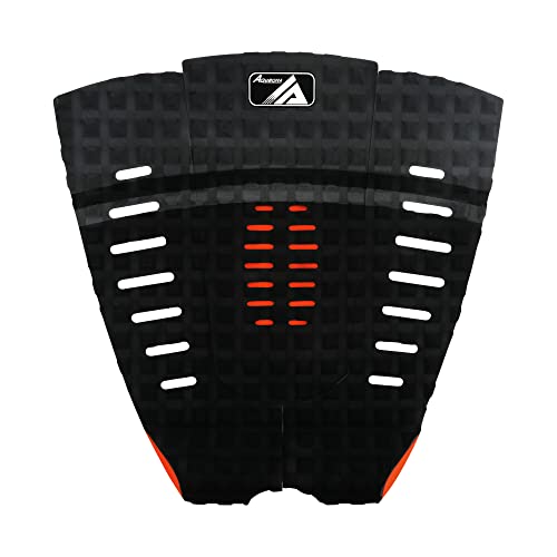 3 Piece Stomp Pad Surfboard EVA Traction Pad Adhesive Professional Tail Pad/Applies All Boards - Surfboards, Shortboards, Longboards, Skimboards/Multiple Color Choices