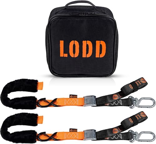 LODD - Correas Moto con Hebillas Alta Resistencia, Protección de Piel, Mosquetón Acero, Hebilla Reforzada | 38mm (Parent) (Hebilla/Mosquetón Giratorio)