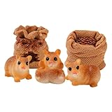 Souris en résine mignonne : cette adorable et espiègle décoration animale convient pour embellir jardin, cour, arbre, parterre de fleurs, arrière-cour, figurines d'animaux miniatures