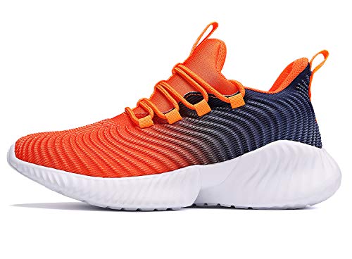 Image of JMFCHI Boys Girls Kids Sneakers Knitted Mesh Running Tennis Athletic Shoes