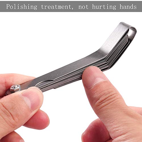 Bent Feeler Gauge 16 Blade Feeler Gauge Imperial/Metric