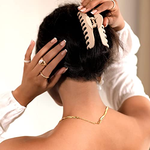 Ceetug Hair Claw Clips 8 Pcs Large 4.3 Inch Square Claw Clips For Long Thick Hair #TOP3