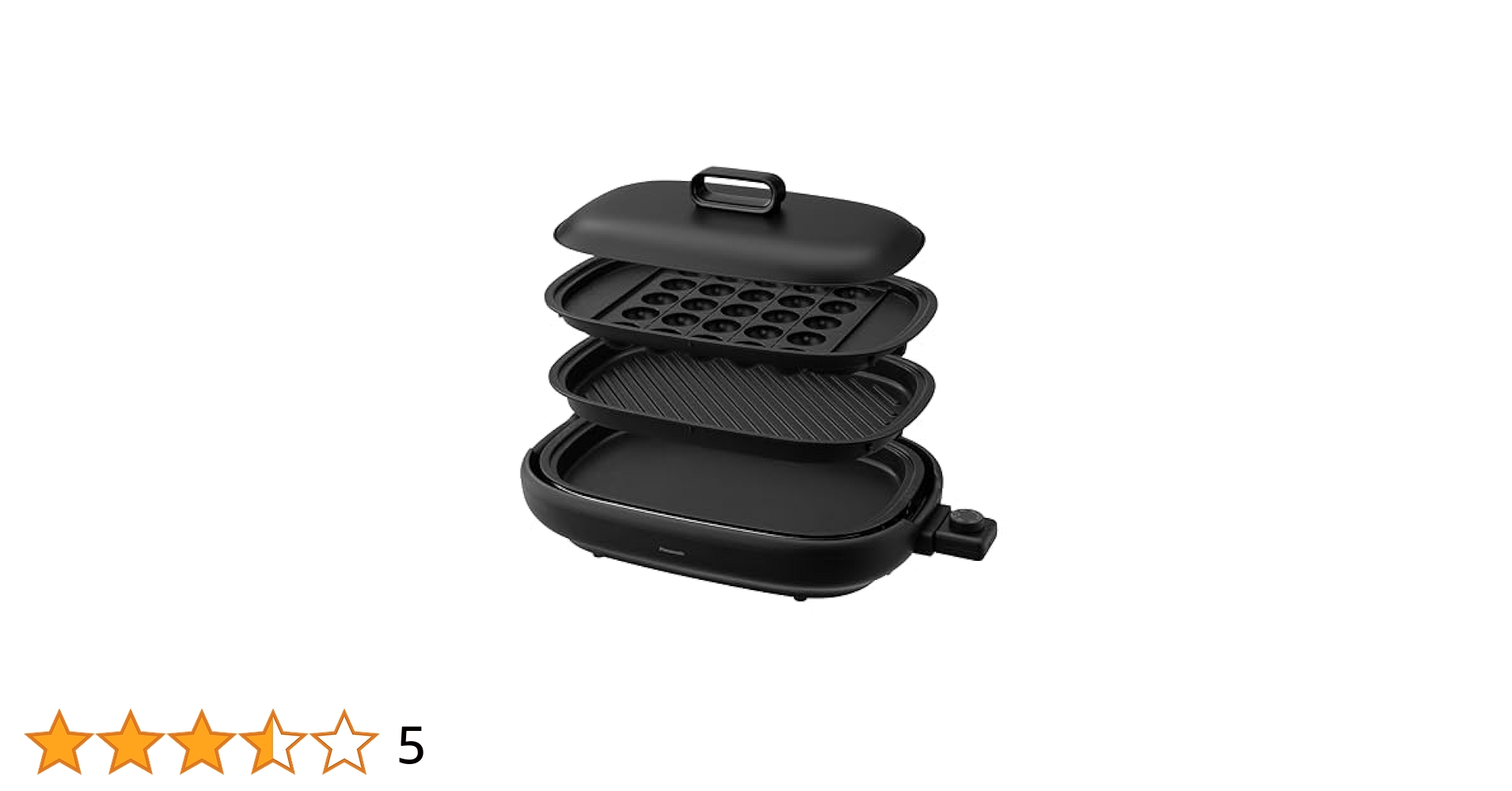 Amazon | パナソニック ホットプレート 3枚タイプ 焼肉プレート
