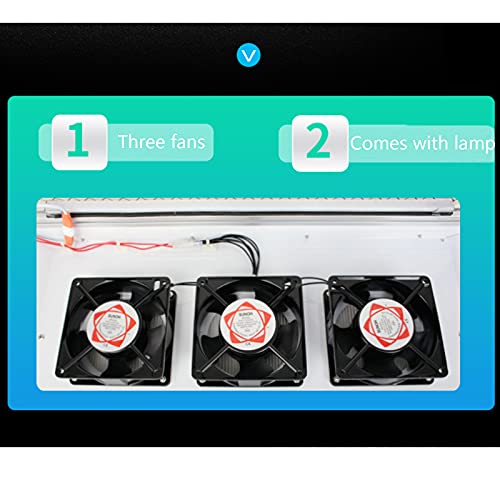 Vertikale Laminar Flow Haube für staubfreien Arbeitsbereich mit drei Ventilatoren, ideal für Labor- oder Werkstattsauberkeit