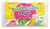 Spangler Bunnies Chicks and Eggs Marshmallow Easter Candy 10 oz