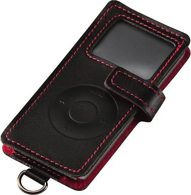 Amazon.co.jp: ELECOM iPod nano用レザーケース AVD-PACL04BKM : 家電