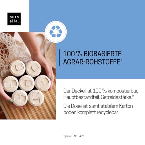 Pure Ella NERVENKRAFT – Hochdosiert, 180 Vegane Kapseln - Baldrian Passionsblume Johanniskraut Kapseln - Vitamin B1 und Niacin für Nerven & Psyche - Laborgeprüft in Deutschland