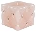 Produktbild Magic Candle World Candles Geprägte quadratische Stumpenkerze mit Kristallen verziert. Exclusiv Deko.