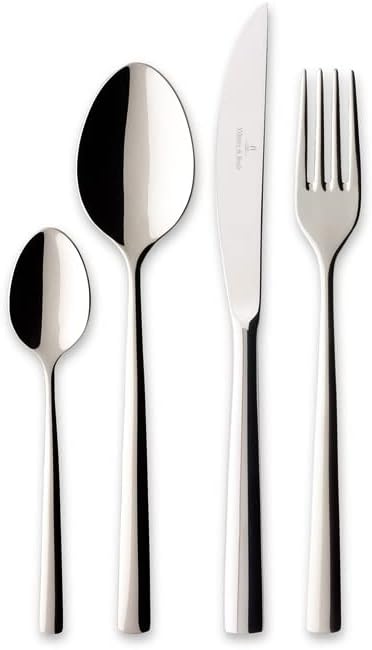 Villeroy &amp; Boch, Piemont, Cutlery Set for 1 Person, 4 Pieces, Stainless Steel : Amazon.com.au: Kitchen &amp; Dining