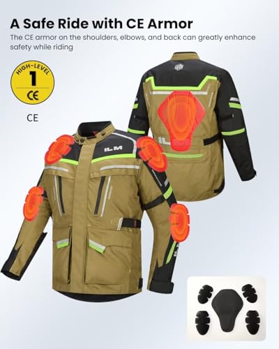 ILM Adventure CE Armored Motorcycle Jacket