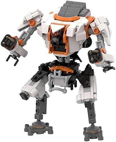 HzrYod Mech Titan War Machine Building Block Kit, Anime Game Mech Robot Action Figures Mechina Armor Model Toy, Collectible Building Bricks Set Christmas Birthdays Gift for Kids Adult (336 Pieces)