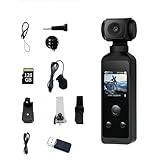 Handheld Action Camera,Portable​ 5K HD WiFi Enabled Action Camera with 270° Rotatable Anti-Shake Underwater Video Cam,Pocket Action Camcorder with Mic for Filming Travel Vlog Video Riding Diving