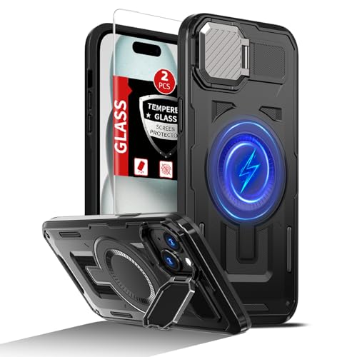 Coque iPhone 15 MagSafe pour éviter les rayures et chutes avec ses 2 verres inclus