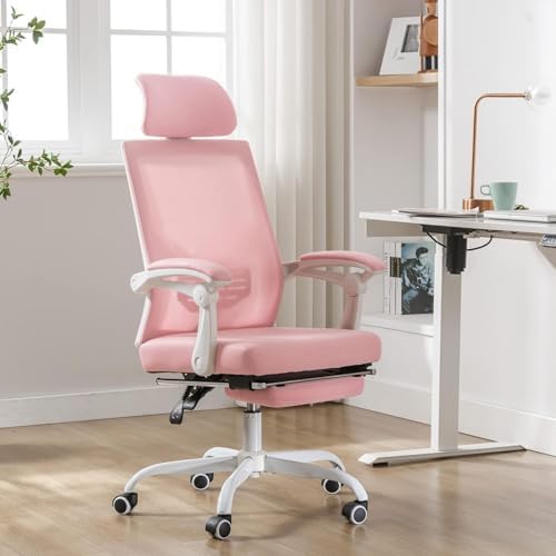 UEV Ergonomic Office Chair with Footrest, Desk Chair with Adjusta...