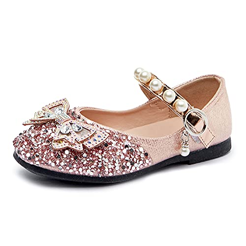 Eleasica Zapatos de Princesa Calzado de Cristal para niña Zapatillas de Cuero para niños Zapatos...