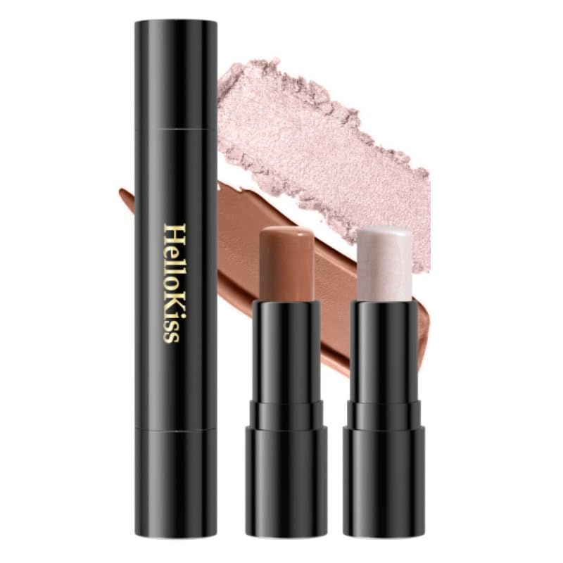 HelloKiss 2-in-1 Contour and Highlighter Stick, Dual-Ended Face Makeup